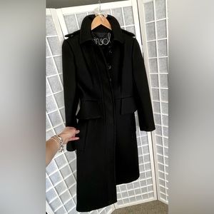 Black BURBERRY dress coat size 38